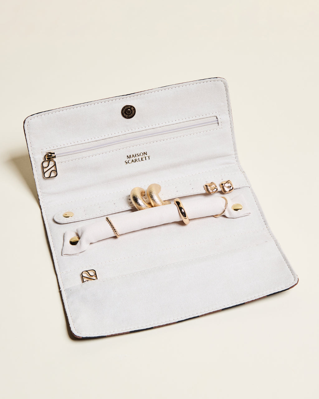 Catherine Stripes Jewelry Pouch
