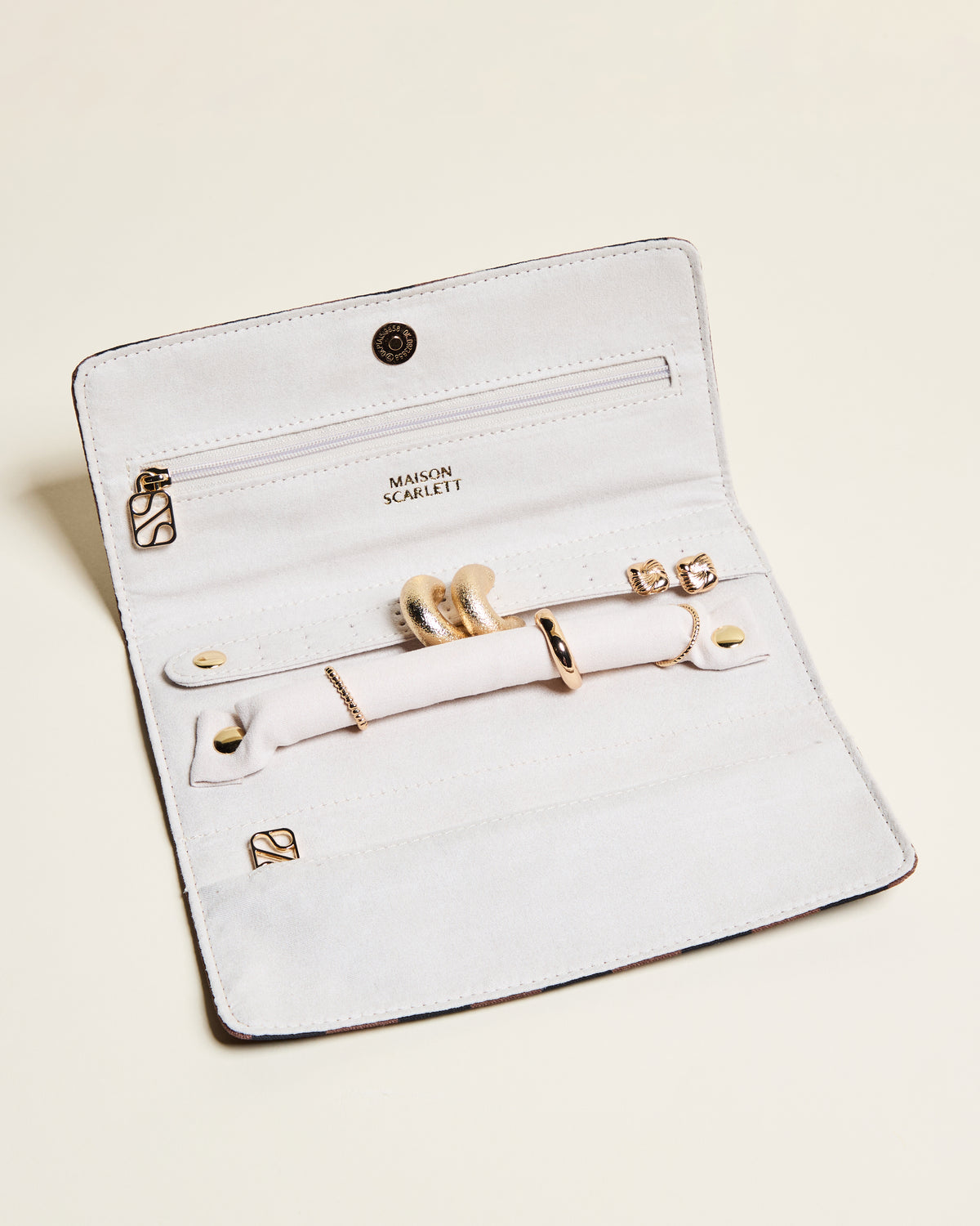 Catherine Stripes Jewelry Pouch