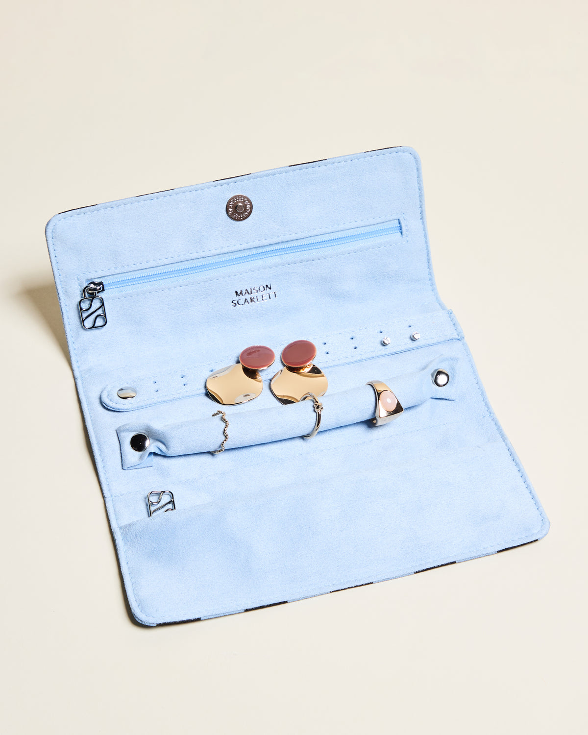 Catherine Stripes Jewelry Pouch