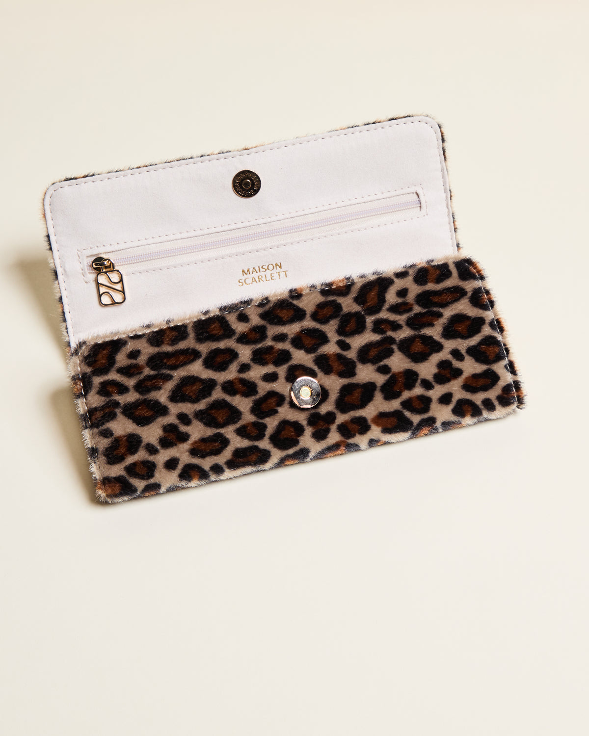 Catherine leopard travel jewelry pouch