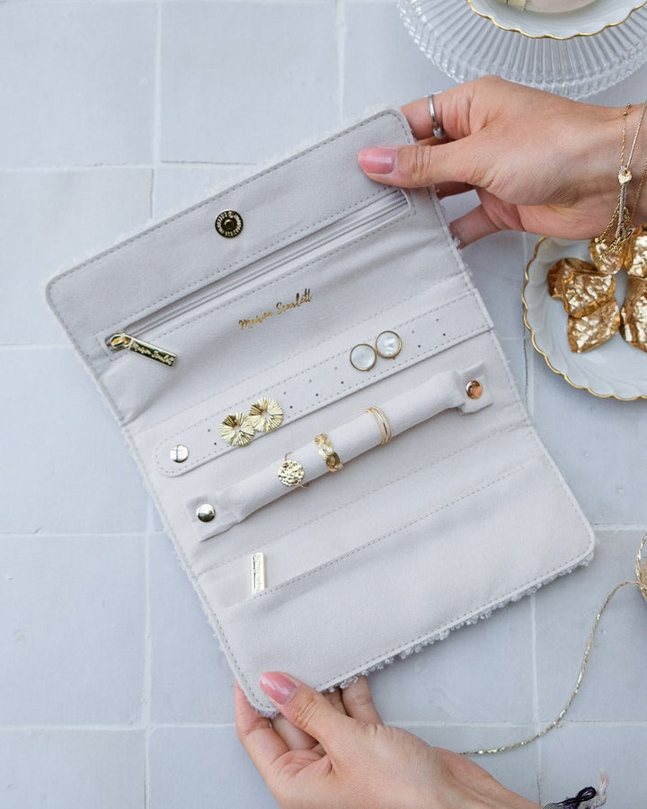 Catherine teddy travel jewelry pouch