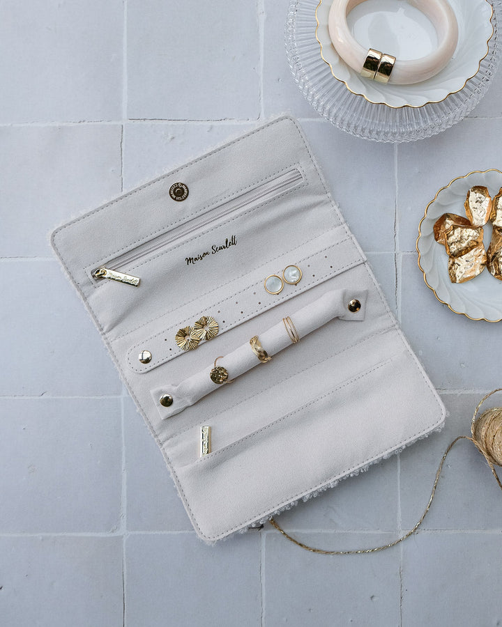 Catherine teddy travel jewelry pouch