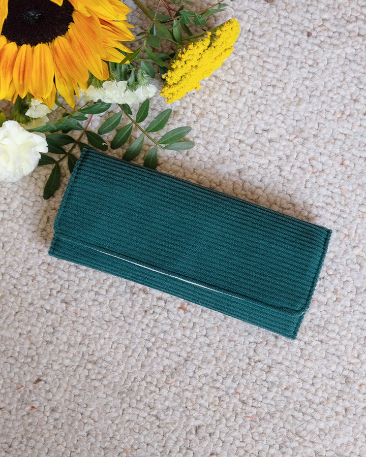 Catherine corduroy travel jewelry pouch