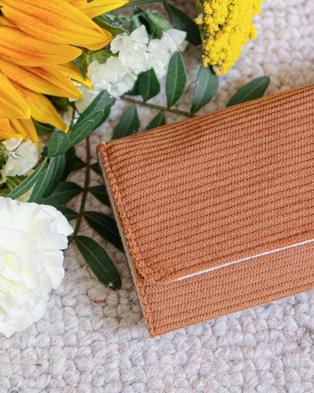 Catherine corduroy travel jewelry pouch