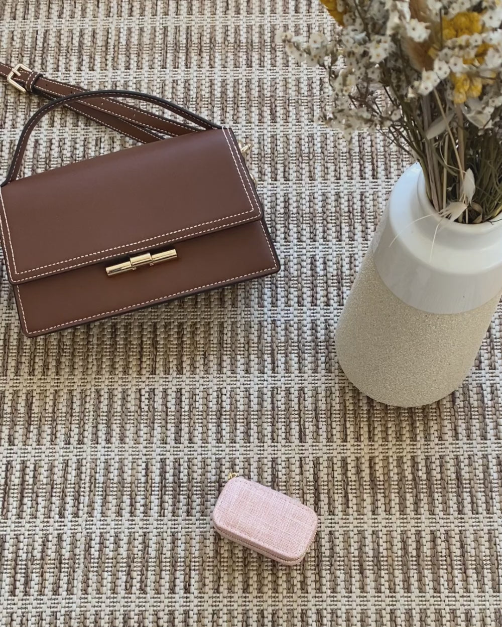 Marie velvet mini travel jewelry box - outlet