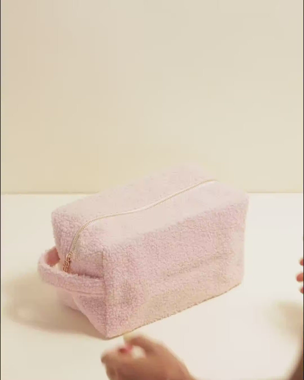 Charlotte Bouclé Toiletry Bag
