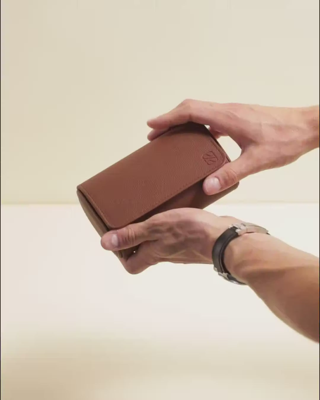 James 2-slot travel watch box