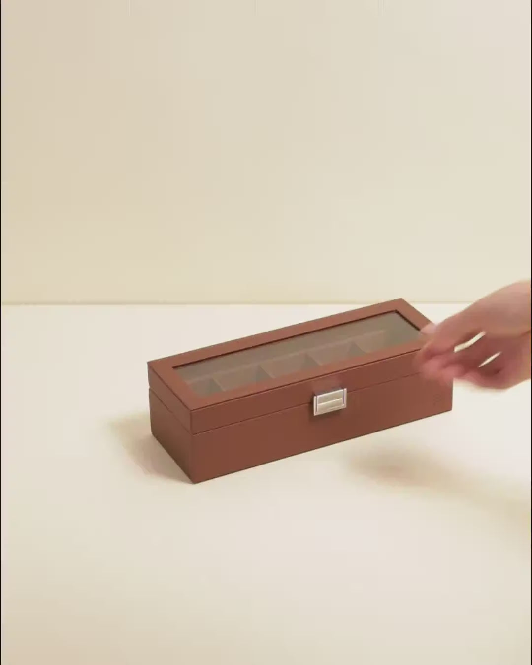Jean watch box with 5 compartments