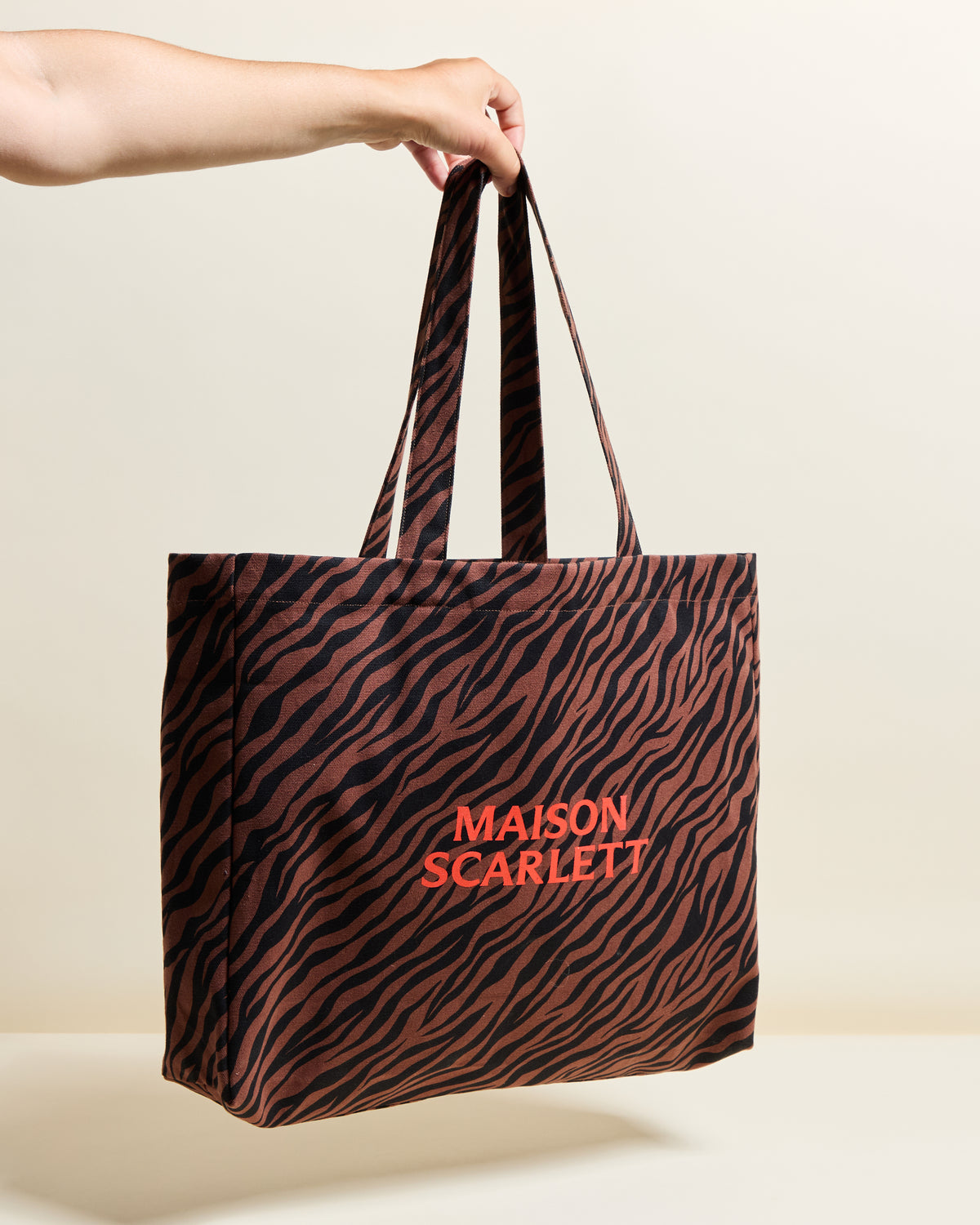 Chocolate Zebra Tote Bag