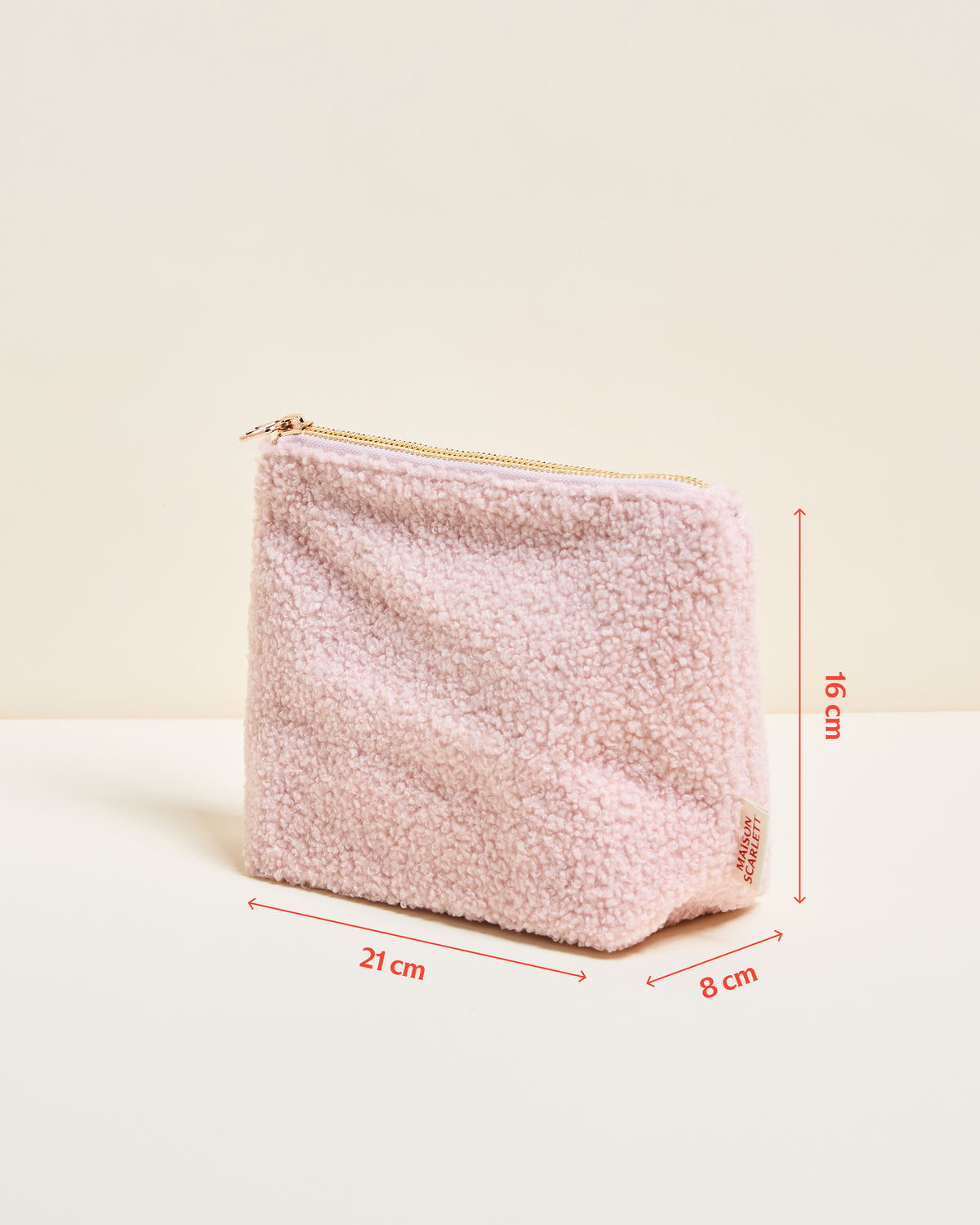 Adélaïde bouclé toiletry bag