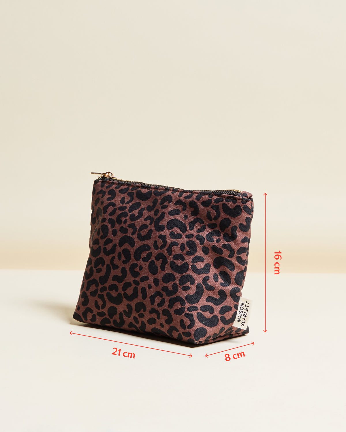 Adélaïde Leopard Toiletry Bag