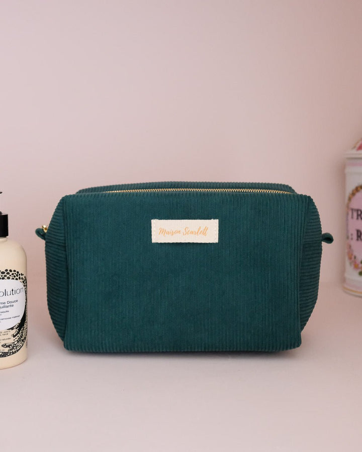 Charlotte corduroy toiletry bag