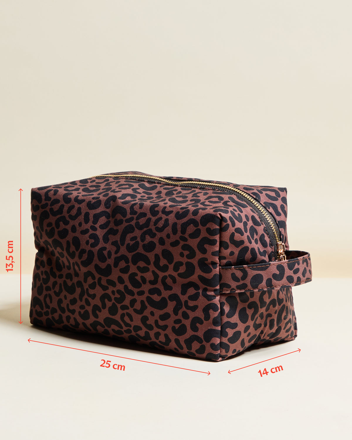 Charlotte Leopard Toiletry Bag