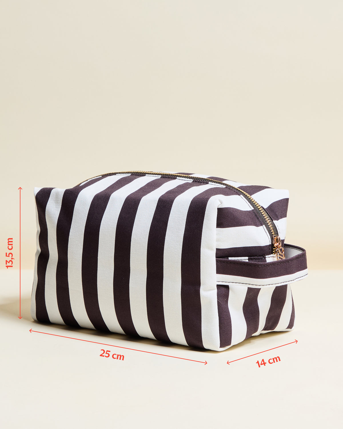 Charlotte Striped Toiletry Bag