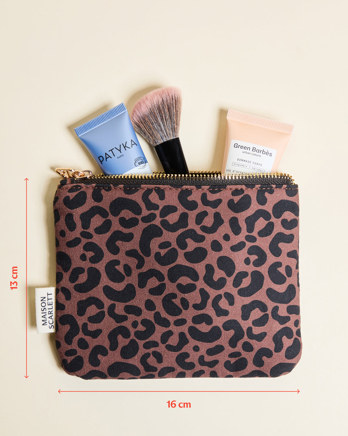 Gabrielle Leopard Toiletry Bag