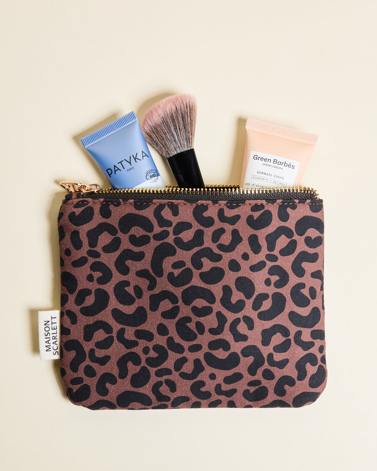 Gabrielle Leopard Toiletry Bag