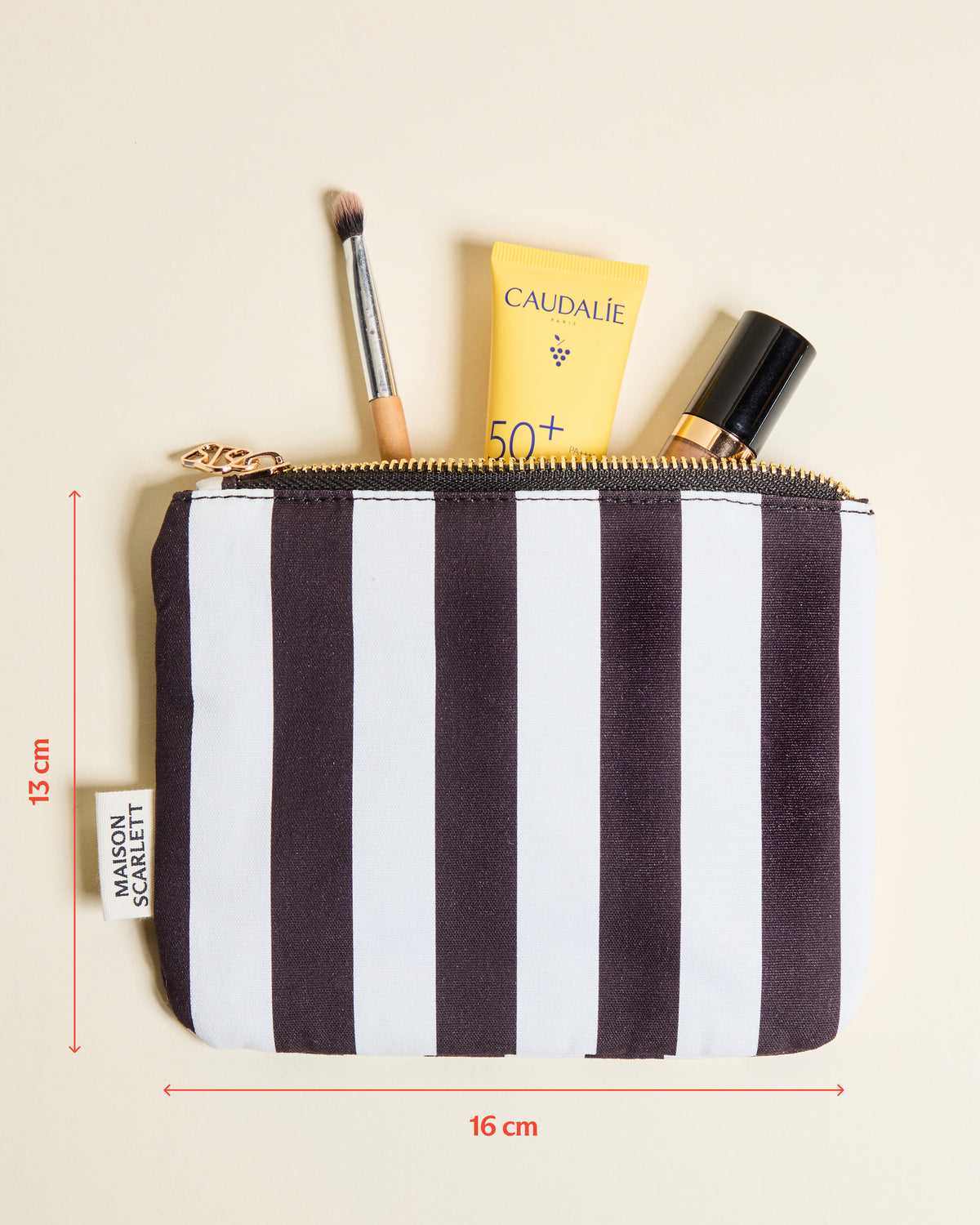 Gabrielle Stripes Toiletry Bag